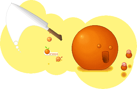 Cut that big orange