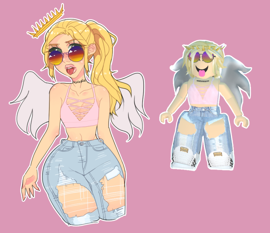 normal roblox avatar girl