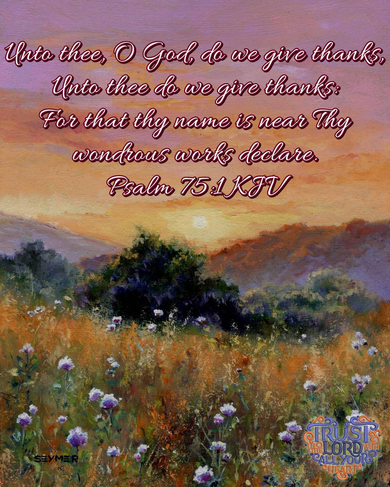 Psalm 75 1 Psalm 75 1