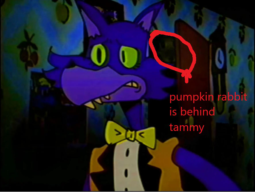 Wtf the pumpkin rabbit is behind tammy by cartoonyiscool on DeviantArt