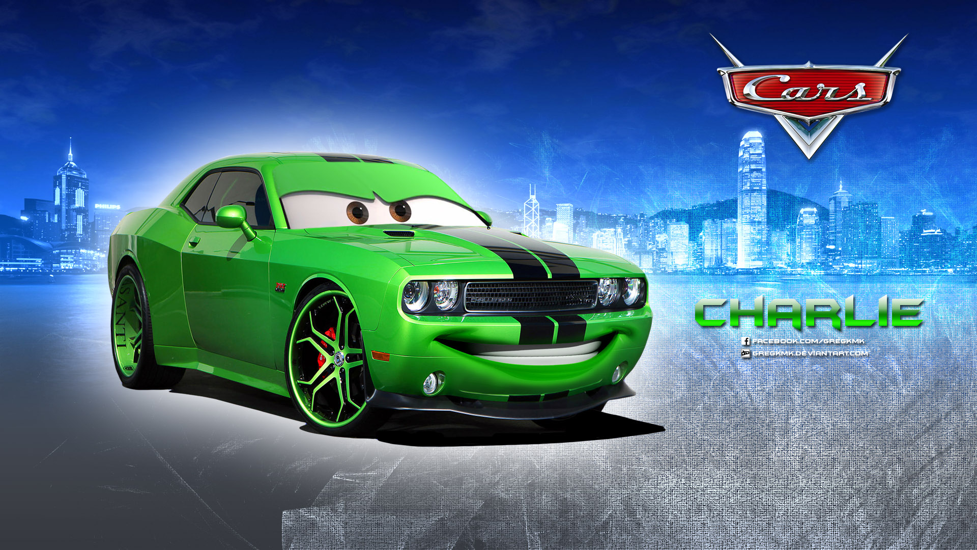 Cars - Charlie (Dodge Challenger) Wallpaper