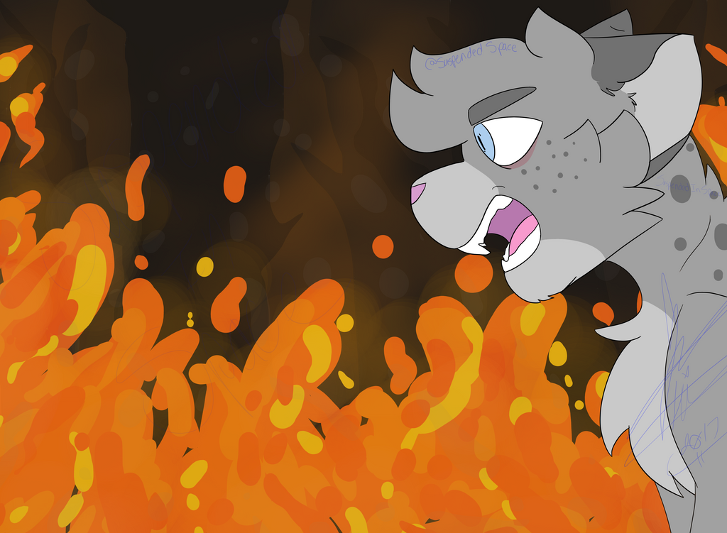 Ash Fire Reference Drawing Ashfur and the forest fire (redraw) by SuspendedInSpace on DeviantArt