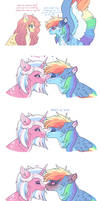 Rainbow Dash Can't Shake That Dawg In Her