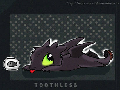 HTTYD: Toothless chibi