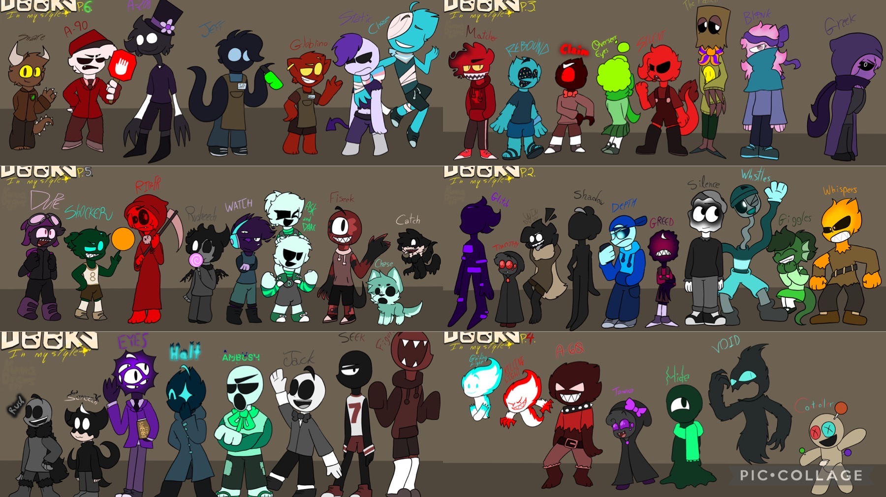 doors monsters in my style part 1 by BBQishere on DeviantArt