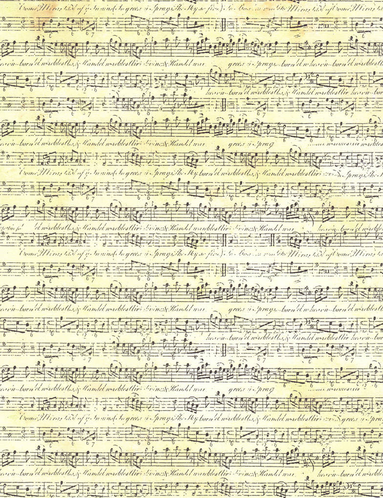 Textured Cream Sheet Music by FredtheCow-Stock