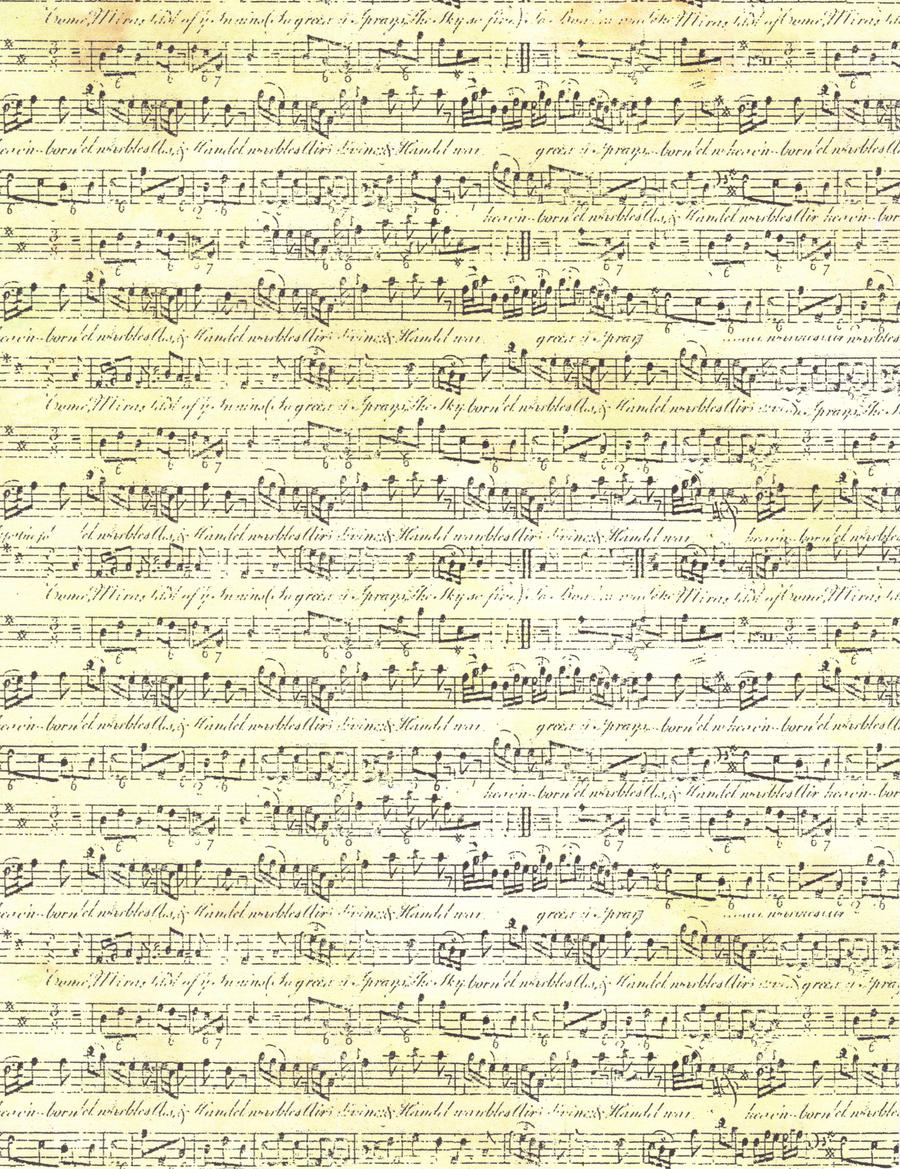 Textured Cream Sheet Music by FredtheCow-Stock