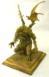 Cthulhu maquette by shaungent