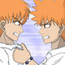 Ichigo and Kyo fight