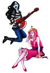 Marceline and Bubblegum