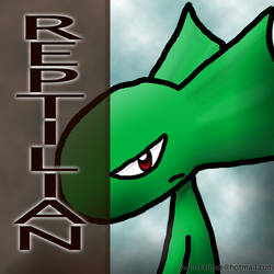 Reptilian- green skin red eyes