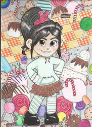 Vanellope Von Schweetz from Wreck it Ralph.  