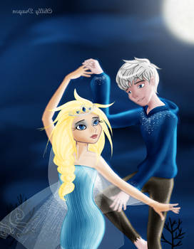 Elsa x Jack Frost: dancing in the air