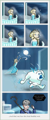 A little bit fun for Elsa - Jack Frost is guilty