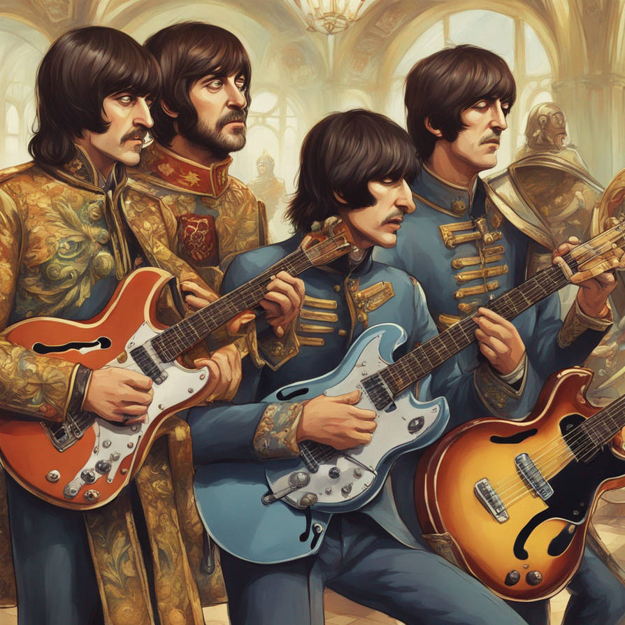 Beatles playing instruments in Russia by narnold1961 on DeviantArt