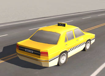 Trainz Railroad Simulator Taxi Cab Back