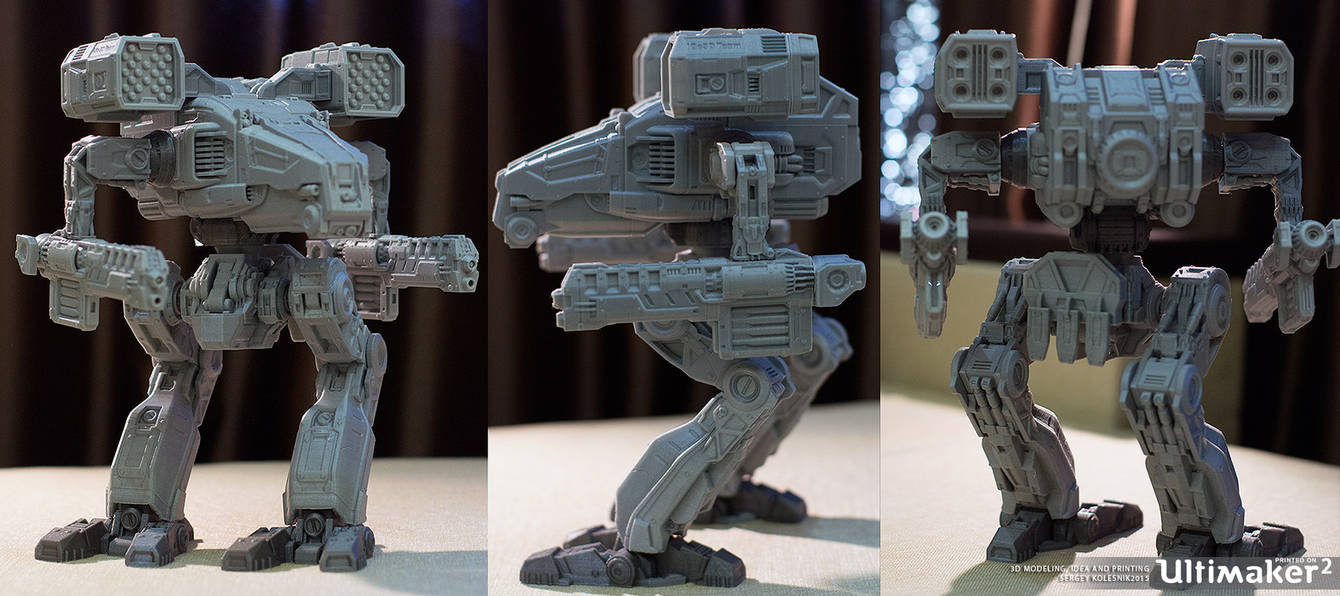 3d printed remix mech new madcat by ksn-art on DeviantArt