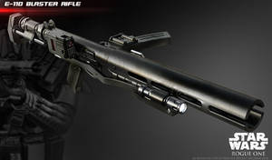 The E-11D blaster rifle