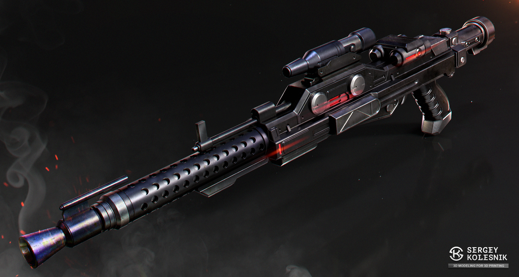 Star Rifle DLA-13 Heavy Blaster Rifle by ksn-art on DeviantArt