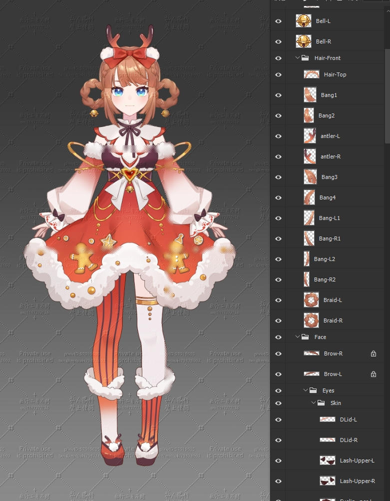 Complex Character Design Example Original Character Design in Layered PSD by 33mitsuki on DeviantArt