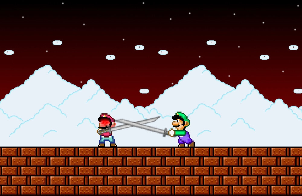 Power Star Devil Mario VS Luigi by SuperMarioFan1lq on DeviantArt