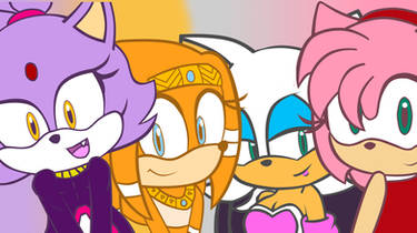 Blaze, Amy, Rouge and Tikal