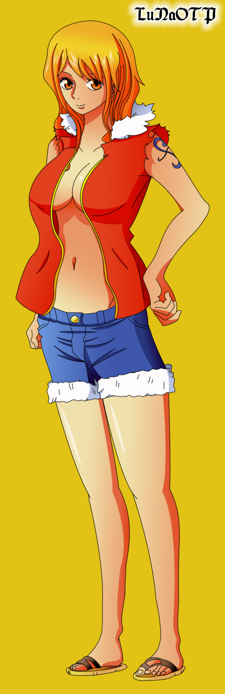 Nami in Episode of Luffy outfit (i love to draw Nami <3) : r/OnePiece