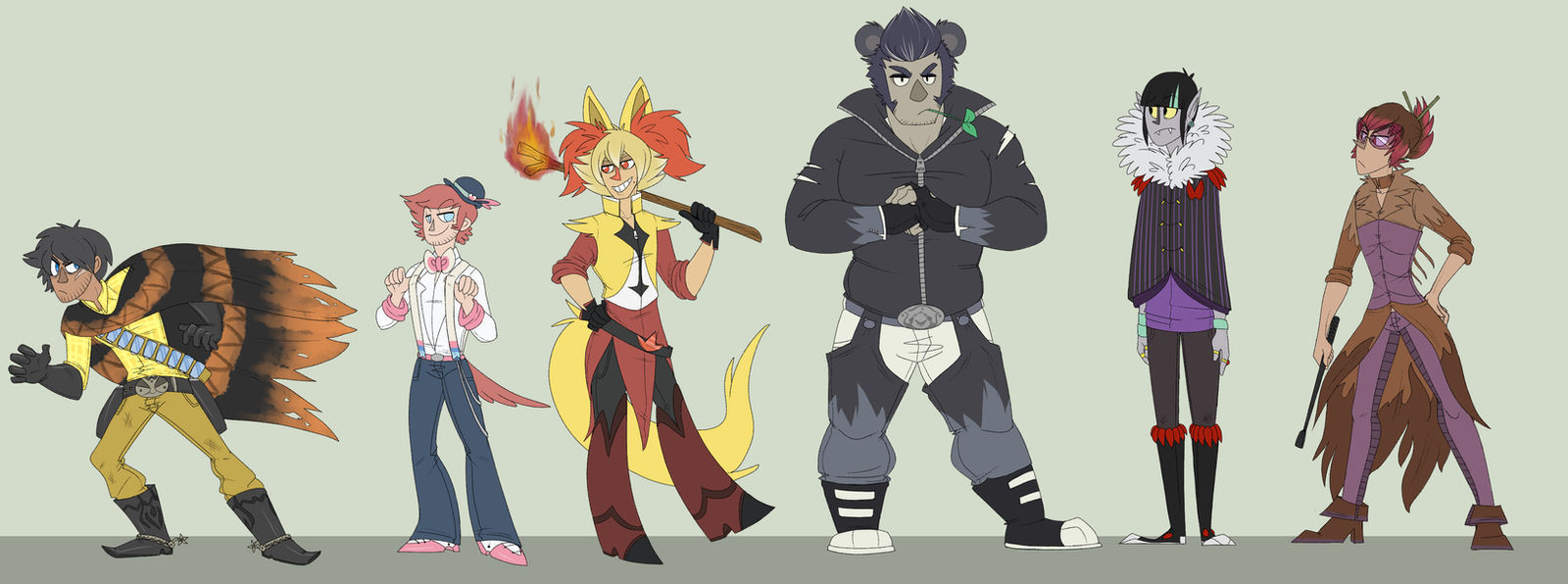 Gijinka Rascal Gijinka Y Team by Spectrelope on DeviantArt