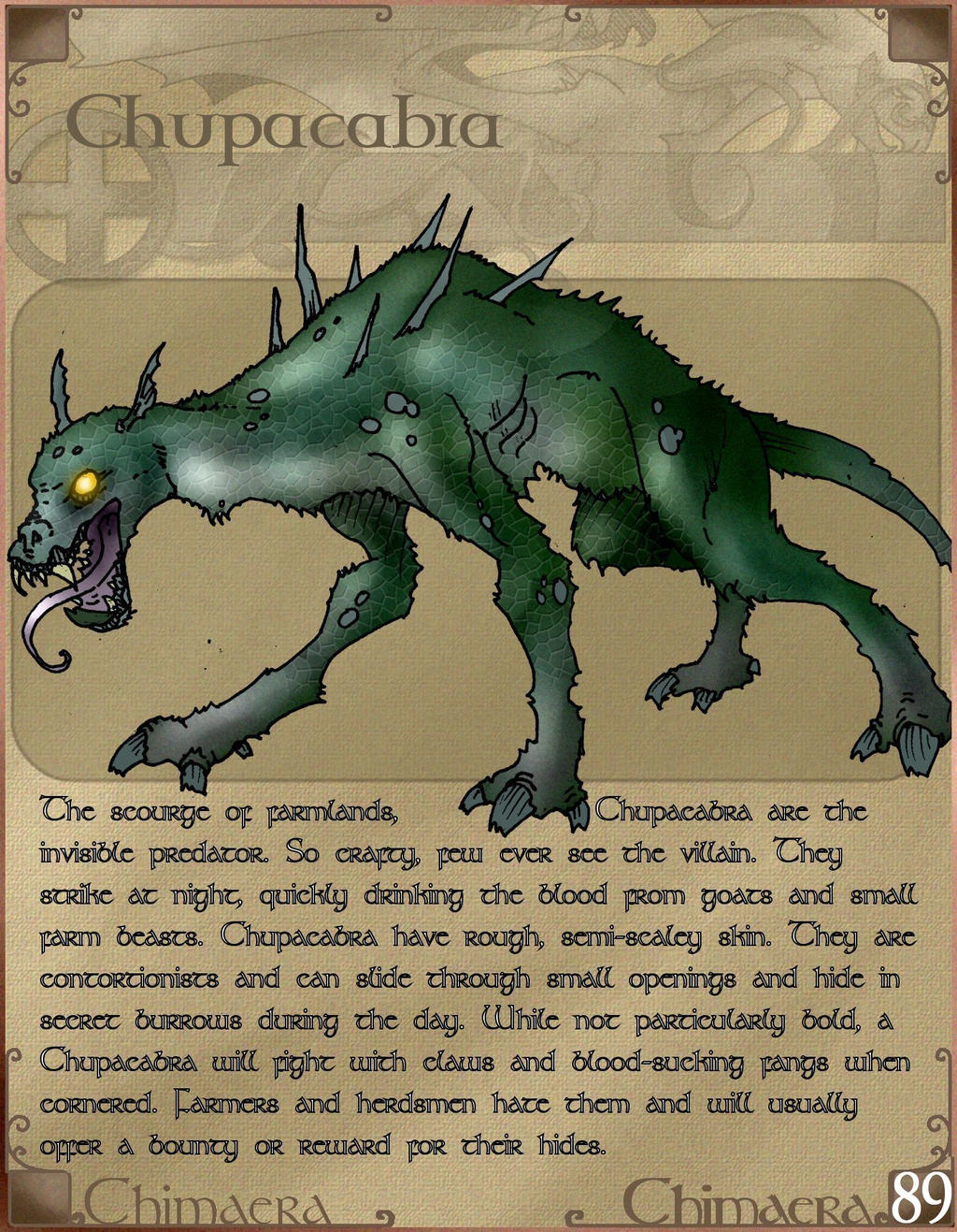 Chamara Creature Chimaera, Chupacabra 001 by Jason014 on DeviantArt