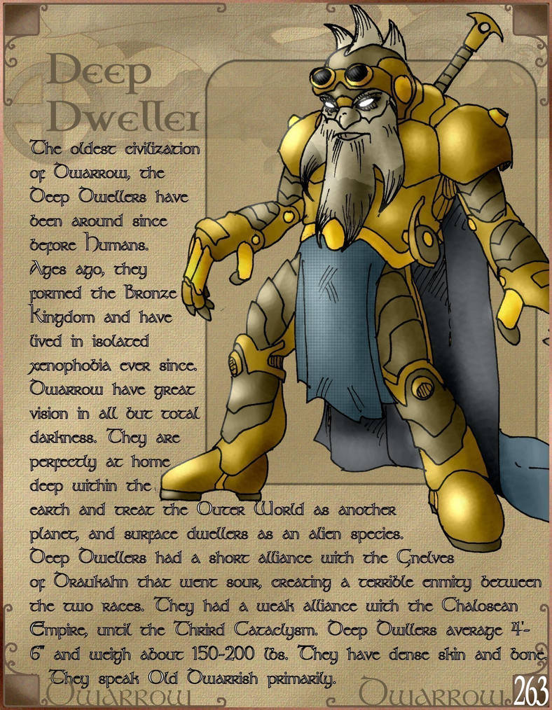Dwalew Dwarrow, Deep Dweller 001 by Jason014 on DeviantArt