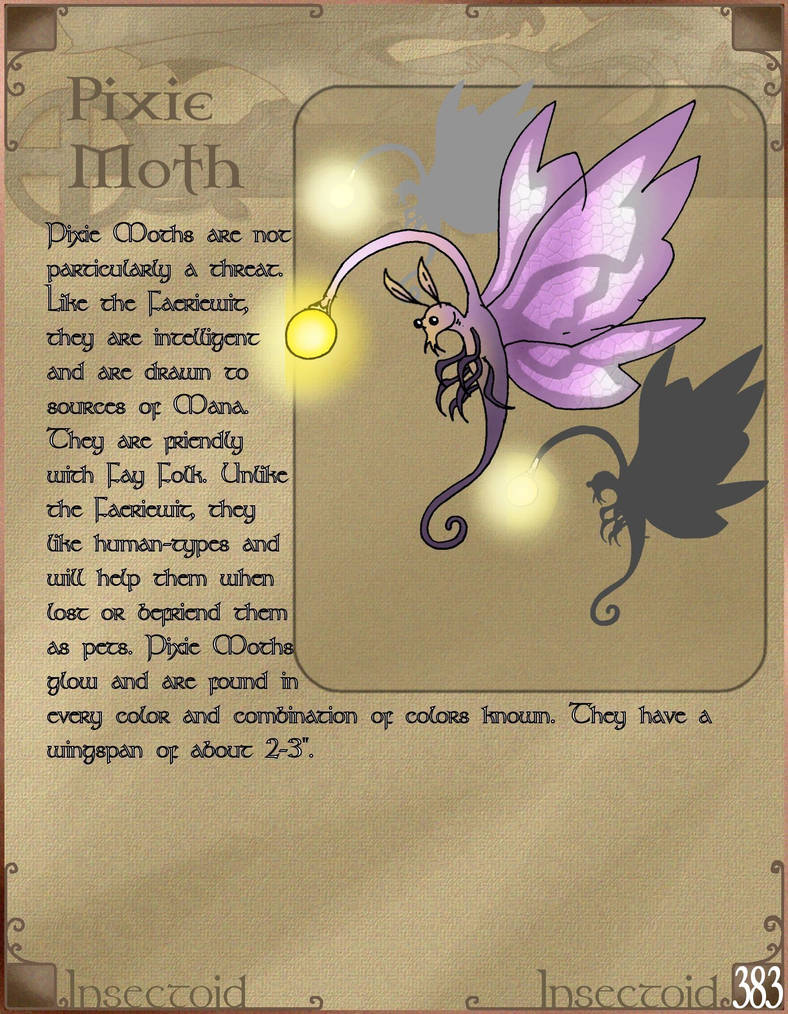 Insectoid, Pixiemoth 001 by Jason014 on DeviantArt