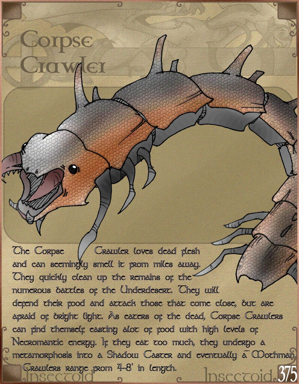 Insect Exploded Corpse Insectoid, Corpse Crawler 001 by Jason014 on DeviantArt