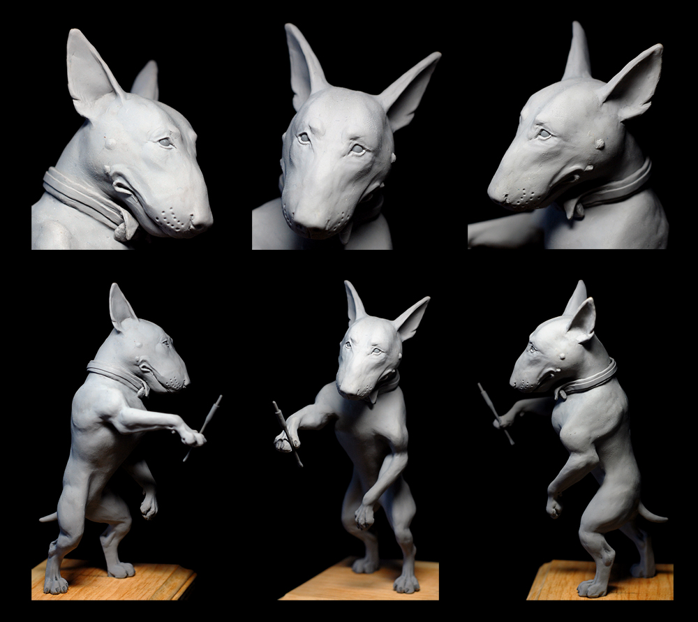 Bull Terrier Sculpt: Unpainted