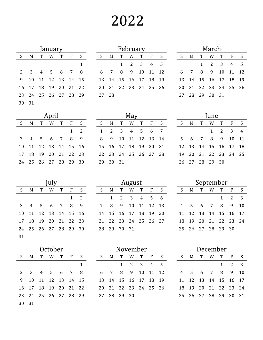 free printable 2022 calendar templates by calendarness on deviantart