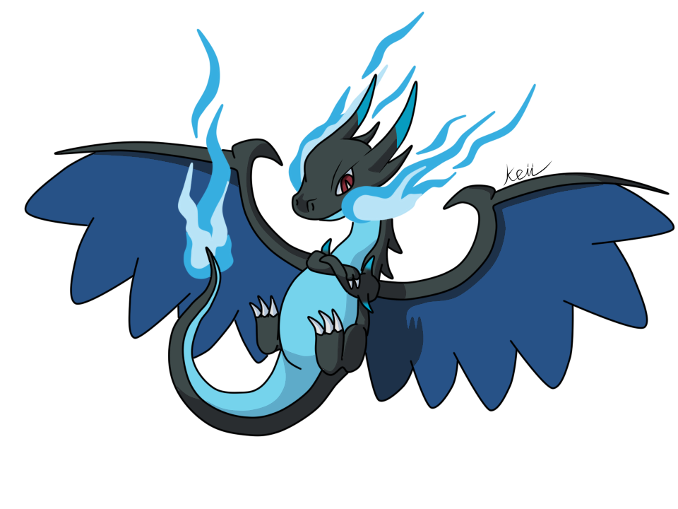 Mega Charizard X Y by RikuAoshi on deviantART