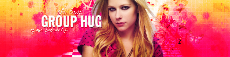 The Last Group Hug Banner (PSD)