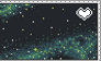 Nebula Space Stamp With Floating Heart