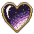 Space Heart Icon (F2U) by MomentaryUnicorn