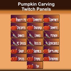 Pumpkin Carving Twitch Panels