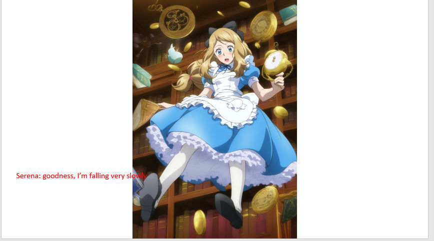 serena falling down the rabbit hole by DCScott2004 on DeviantArt