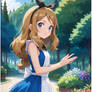 serena dressed up as alice