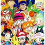 ash Ketchum's friends and pikachu