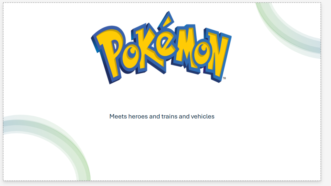 pokemon meets heroes, trains and vehicles