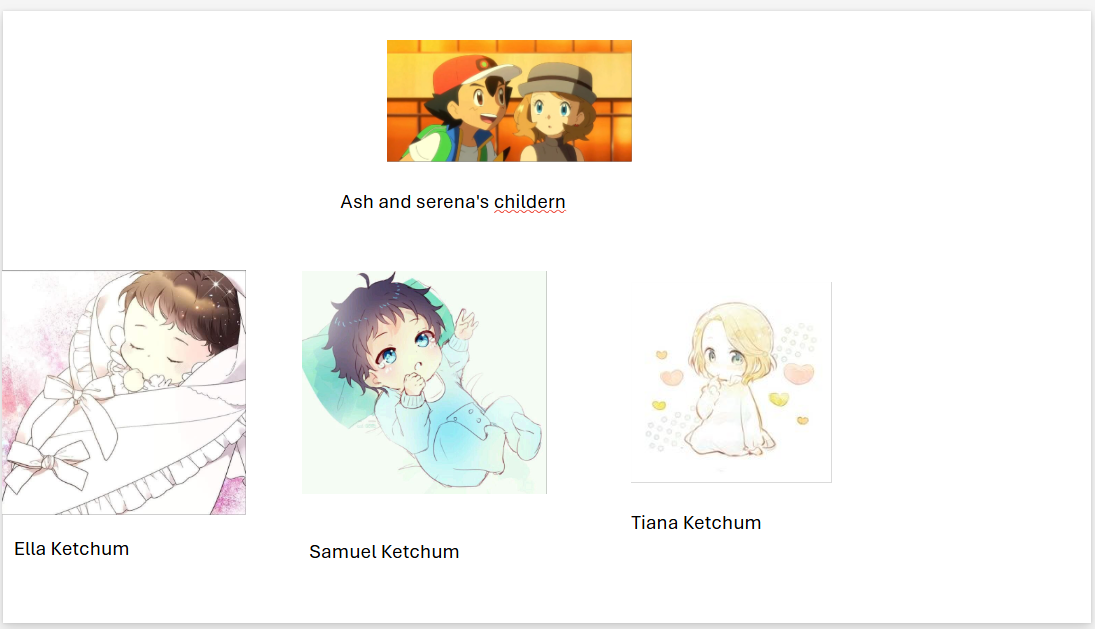 ash and serena's children