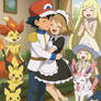 everyone cheered of the proposal of ash and serena