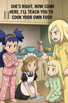 lusamine called miette to cook her own food