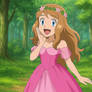 serena as giselle's pink dress