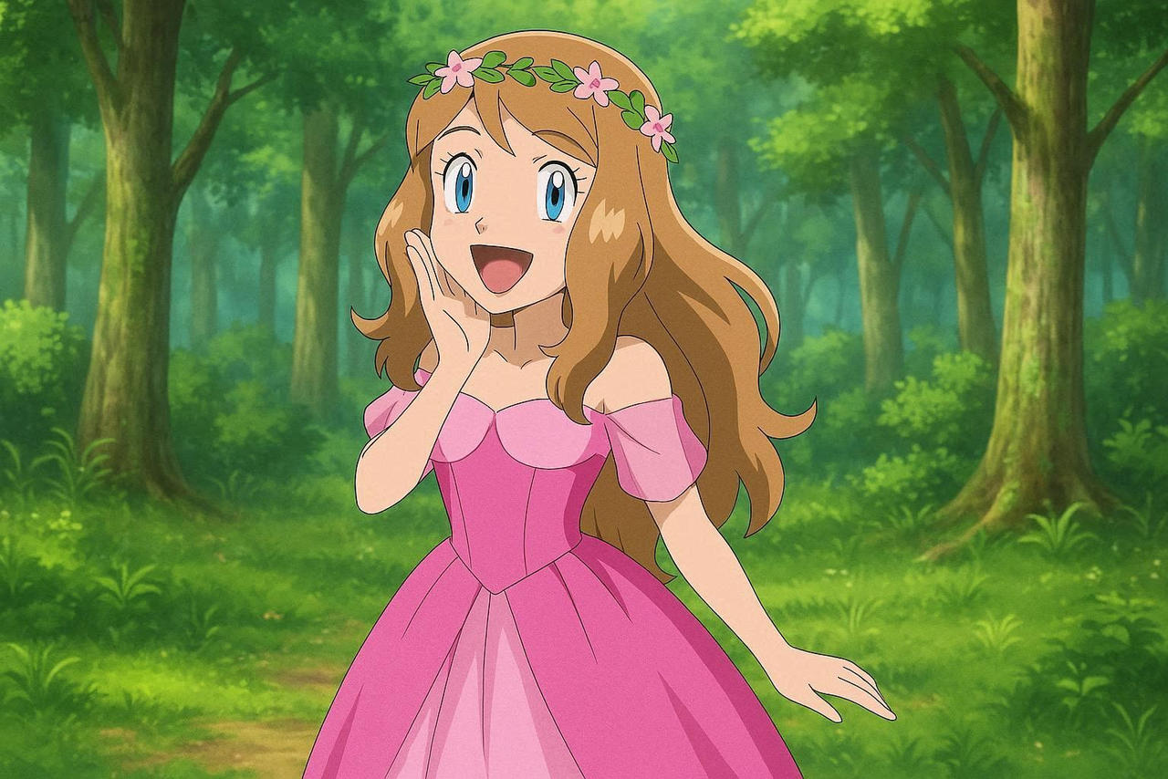 pokemon serena pink dress Serena Pokmon x y