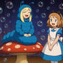 serena meets Lusamine the caterpillar