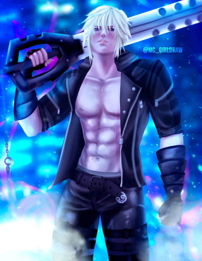 Riku Kingdom Hearts Older version by MCilustracion on DeviantArt